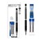 Uniball Kuru Toga Elite Mechanical Pencil Starter Kit with Gun Metal Barrel and 0.5mm Pencil Tip, 60 Lead Refills, and 5 Pencil Eraser Refills, HB #2, Office/School Supplies, Drafting