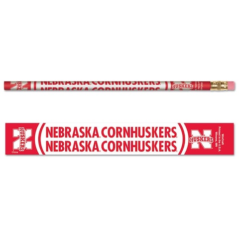 Wincraft NCAA Nebraska Cornhuskers Pencil (6 Pack), Team Color, One Size