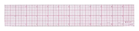 Westcott B-70 8ths Graph Beveled Ruler, 12 in