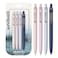 uni-ball Zento Gel Ink Rollerball Pens, 4 Black Medium Point Smooth Writing Pens, Colored Japanese Pens, Muted Colors