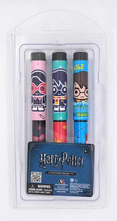 Harry Potter 3-Pack Ball Pen Set, Multicolor