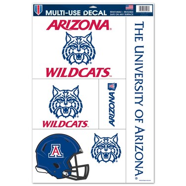 Wincraft NCAA University of Arizona 02914014 Multi Use Decal, 11 x 17, Black