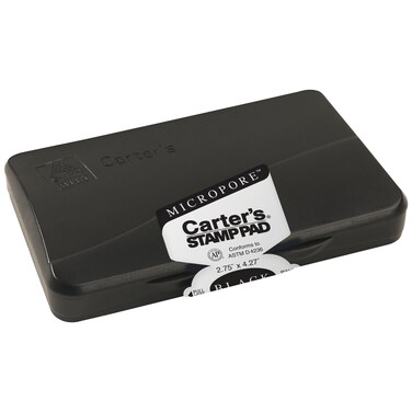 Avery Carter's Micropore Stamp Pad 21281, Black Ink, 2-3/4" x 4-1/4