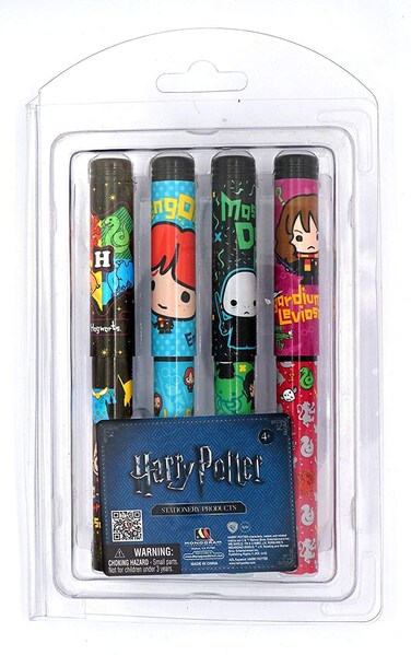 Harry Potter 4 Pack Ball Pen Set A, Multicolor, 1