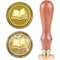CRASPIRE Wax Seal Stamp Vintage Wax Sealing Stamps Book Retro Wood Stamp Removable Brass Head 25mm for Wedding Envelopes Invitations Embellishment Bottle Decoration Gift Packing