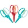 Fiskars Training Scissors for Preschoolers Ages 3+ (3-Pack), Small Kids Safety Scissors with Training Lever, Easy to Use, Preschooler Art Supplies, Back To School, Turquoise and Red
