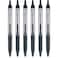 Pilot, Precise V5 RT Refillable &amp; Retractable Rolling Ball Pens, Extra Fine Point 0.5 mm, Black, Pack of 6
