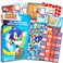 Sonic the Hedgehog Valentine Party Favors for Boys and Girls - 32 Sonic Valentine Day Cards with Stickers for Kids Plus Sticker Sheet   Sonic the Hedgehog Valentine Cards for Classroom Party
