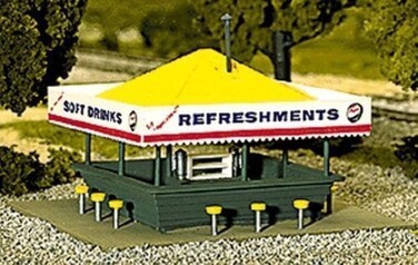 Refreshment Stand Kit HO Scale Atlas Trains