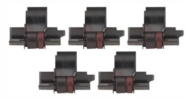 Sharp Black/Red Ink Roller, 5 Pack, Compatible with Sharp EA-772R, CP-13, NR42