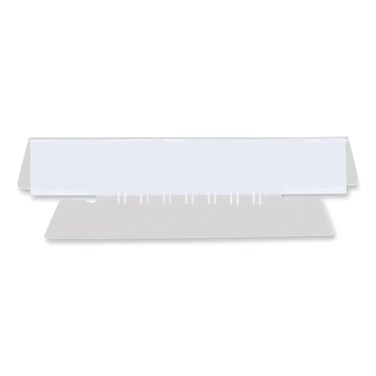 Universal UNV43314 3.7 in. 1/3-Cut Hanging File Folder Plastic Index Tabs - Clear (50/Pack)
