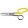 Klein Tools 2100-8 Scissors, Made in USA, Electrician Free Fall Snips, Stainless Steel Cut 19 and 23 AWG Electrical Communication Wire, Cable and Cordage