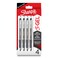 Sharpie S-Gel, Gel Pens, Sleek Metal Barrel, Gunmetal, Medium Point (0.7mm), Black Ink, 4 Count