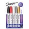 Sharpie Oil-Based Paint Markers, Medium Point, Assorted &amp; Metallic Colors, 5 Count - Great for Rock Painting