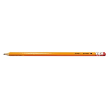 Universal UNV55401 HB #2 Pre-Sharpened Woodcase Pencil - Black Lead, Yellow Barrel (24/Pack)