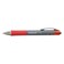 Universal Comfort Grip Gel Pen, Retractable, Medium 0.7 Mm, Red Ink, Silver Barrel, Dozen