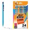 BIC Xtra-Strong Thick Lead Mechanical Pencil, With Colorful Barrel Thick Point (0.9mm), 24-Count Pack, With Erasers (MPLWP241)