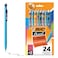 BIC Xtra-Strong Thick Lead Mechanical Pencil, With Colorful Barrel Thick Point (0.9mm), 24-Count Pack, With Erasers (MPLWP241)