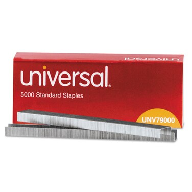 Universal Staples, Chisel Point, 5000/Box, One Box