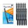 Paper Mate InkJoy Gel Pen, Fine Point, Black Ink Pens, 0.5mm Fine Tip, Ergonomic Comfort Grip, Box of 12