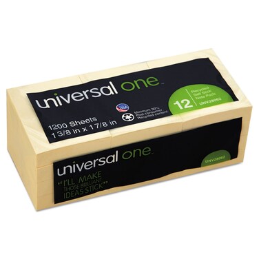 Universal Recycled Sticky Note Pads