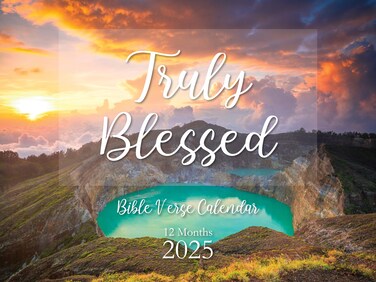JBH Creations Truly Blessed Bible Verse Calendar 2025
