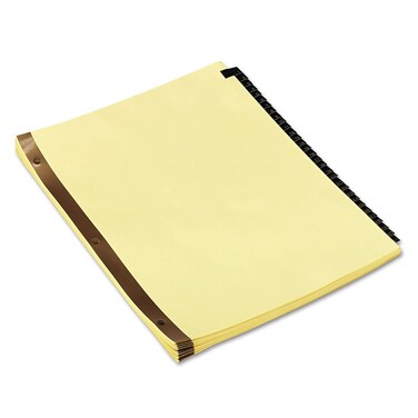 Universal UNV20822 Deluxe Preprinted Simulated Leather 1-to-31 Tab Dividers with Gold Printing - Buff (1 Set)