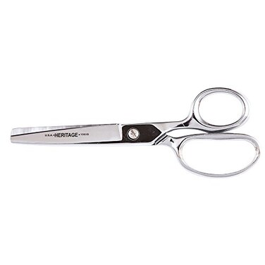 Klein Tools 108XB Scissors, Made in USA, Straight Trimmers with Extra Blunt Tips for Almost Any Fabric, 7-3/4-Inch