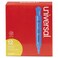 Universal Desk Highlighter, Chisel Tip, Fluorescent Blue, 12/Pk