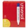 Universal UNV43653 Broad Chisel Tip Dry Erase Marker - Blue (1 Dozen)