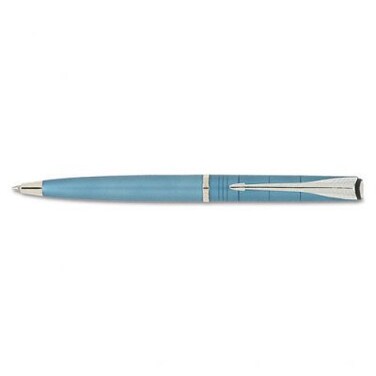 Parker Latitude Fine Writing Fine Point Ballpoint Pen, 1 Black Ink, Slate Blue Barrel Pen(61942)