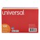 Universal 47236 Index Cards, 4 x 6, Blue/Salmon/Green/Cherry/Canary, 100/Pack