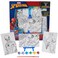 Innovative Designs Marvel Spiderman Canvas Paint Set for Kids with 3 Canvases, Acrylic Paint, Paintbrush, &amp; Easel