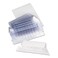Universal 42215 Hanging File Folder Plastic Index Tabs, 1/5 Tab Cut, 2 1/4" Tab, Clear, 25/Pack