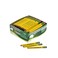 Ticonderoga Golf Pencils With Erasers, #2 HB Lead, Yellow, Pack Of 72