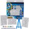 Innovative Designs Sonic The Hedgehog Canvas Paint Set for Kids with 3 Canvases, Acrylic Paint, Paintbrush, &amp; Easel