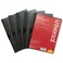 Universal 20515 Plastic Report Cover w/Clip, Letter, Holds 30 Pages, Clear/Black, 5/PK
