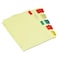 Universal UNV21870 11 in. x 8.5 in. 5-Tab Insertable Tab Index - Buff (6/Pack)