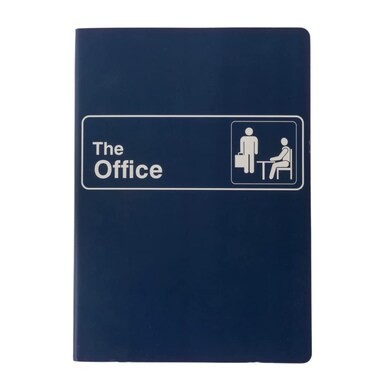 Innovative Designs The Office Softcover Lined Journal Notebook, 96 Pages, Medium, 7 x 9 - Navy