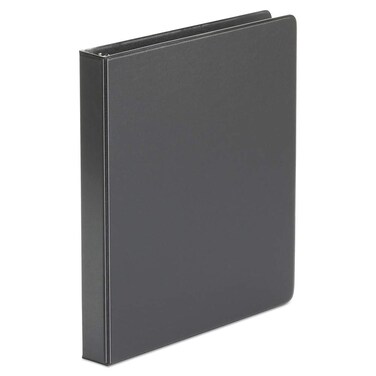 Universal 31401 Economy Non-View Round Ring Binder, 1" Capacity, Black