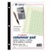 Adams Columnar Analysis Pad, 5 Column Ledger, 8.5" x 11", 100 Pages (50 Sheets), Green, 3 Hole Punch, for Accounting, Bookkeeping &amp; Data (ACP85115)