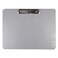 Universal UNV40302 0.5 in. Clip Capacity 11 in. x 8.5 in. Landscape Orientation Plastic Brushed Aluminum Clipboard - Silver