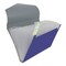 Universal Poly Expanding Files, 13 Sections, Cord/Hook Closure, 1/12-Cut Tabs, Letter Size, Metallic Blue/Steel Gray