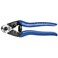 Klein Tools 63016 Cable Cutter, Heavy-Duty Cable Shears cut ACSR, Steel, and Most Hardened Wire, with Convenient Lock for Storage, Blue
