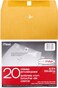 Mead Mailing Envelopes, Clasp Closure, 9" X 12", All-Purpose 24-lb Paper, Brown Kraft Material, 20 per Box (76020)