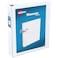 Avery Economy Showcase View 3 Ring Binder, 1-1/2 Inch Slant Rings, 1 White Binder (19651)