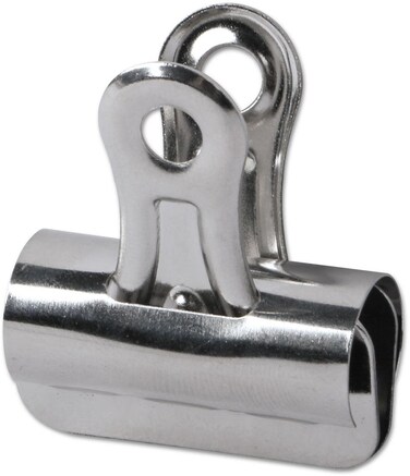 Universal Bulldog Clips, Small, Nickel, 36/Pack
