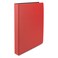 Universal Suede Finish Vinyl Round Ring Binder, 1" Capacity, Red