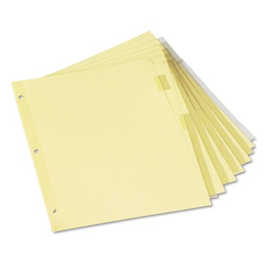 Universal 21873 Economical Insertable Index, Clear Tabs, UNV21873