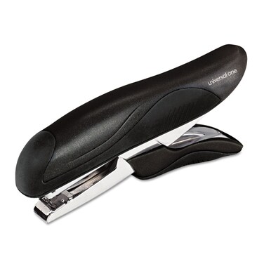 Universal UNV43108 Deluxe 20 Sheet Capacity 0.25 in. Staples 1.75 in. Throat Plier Stapler - Black
